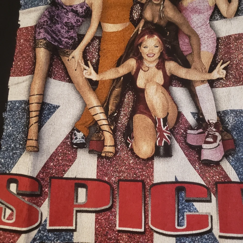 Vintage 90s Spice Girls Sparkle Graphic T Shirt Music Girl Band READ FOR SIZE - Picture 3 of 7